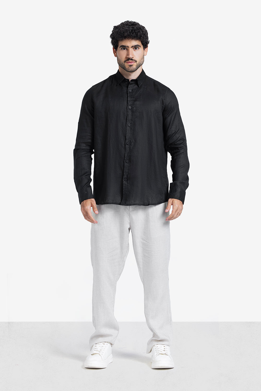 Long Sleeve Shirt - Men - Plain