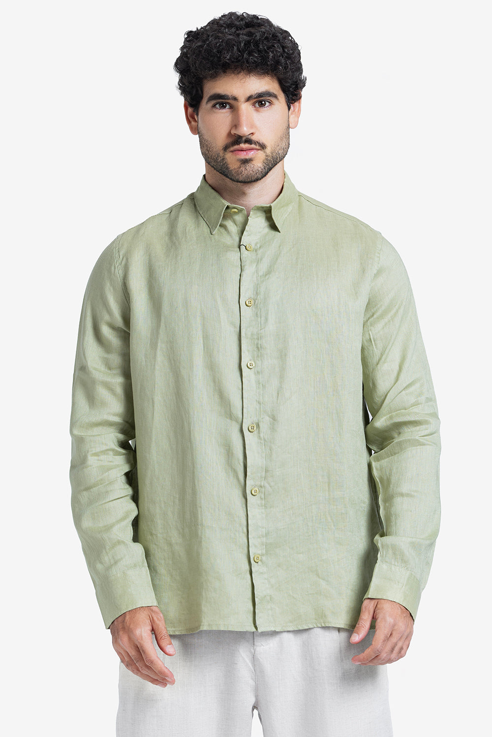 Long Sleeve Shirt - Men - Plain