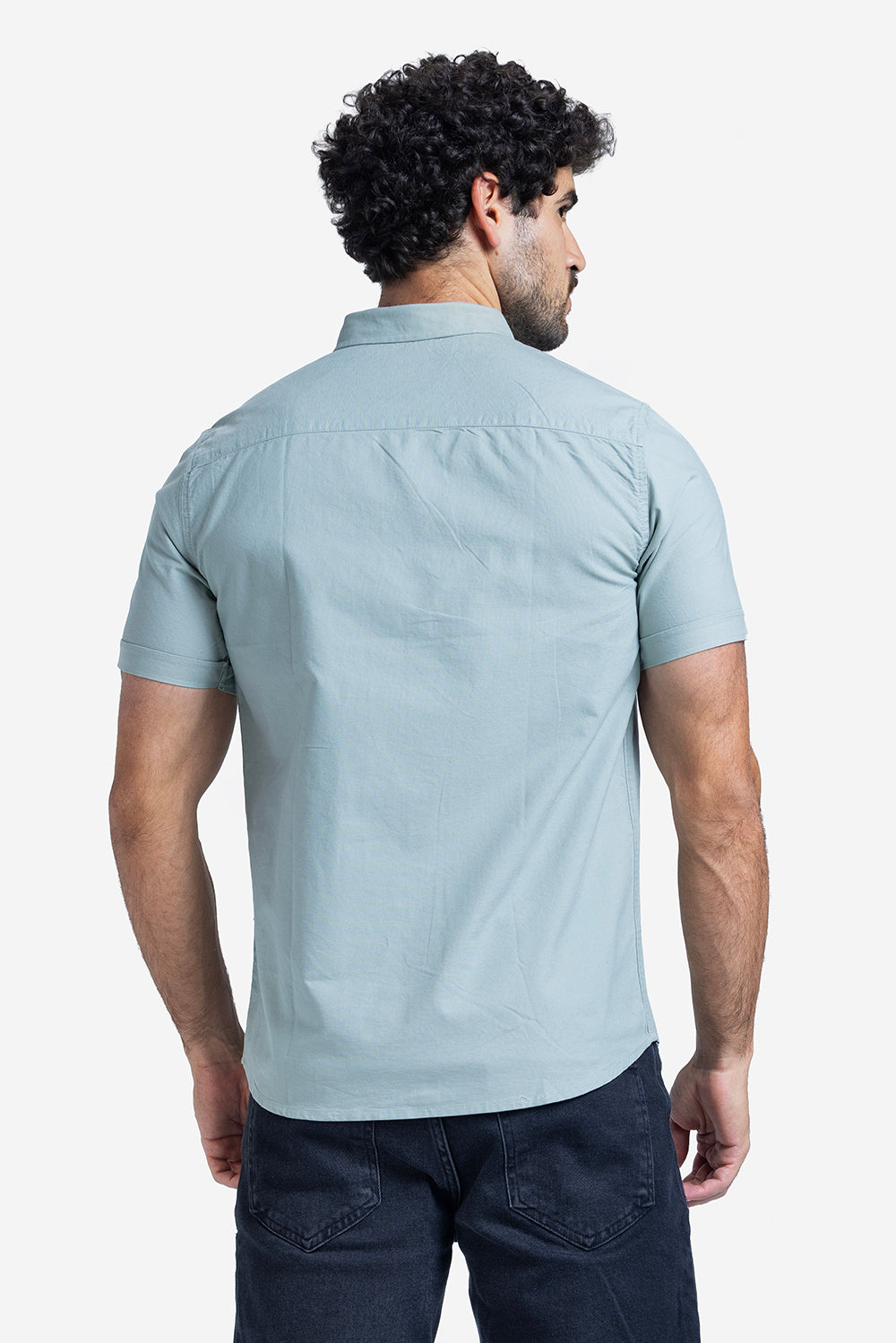 Half sleeve shirt - Men - Plain