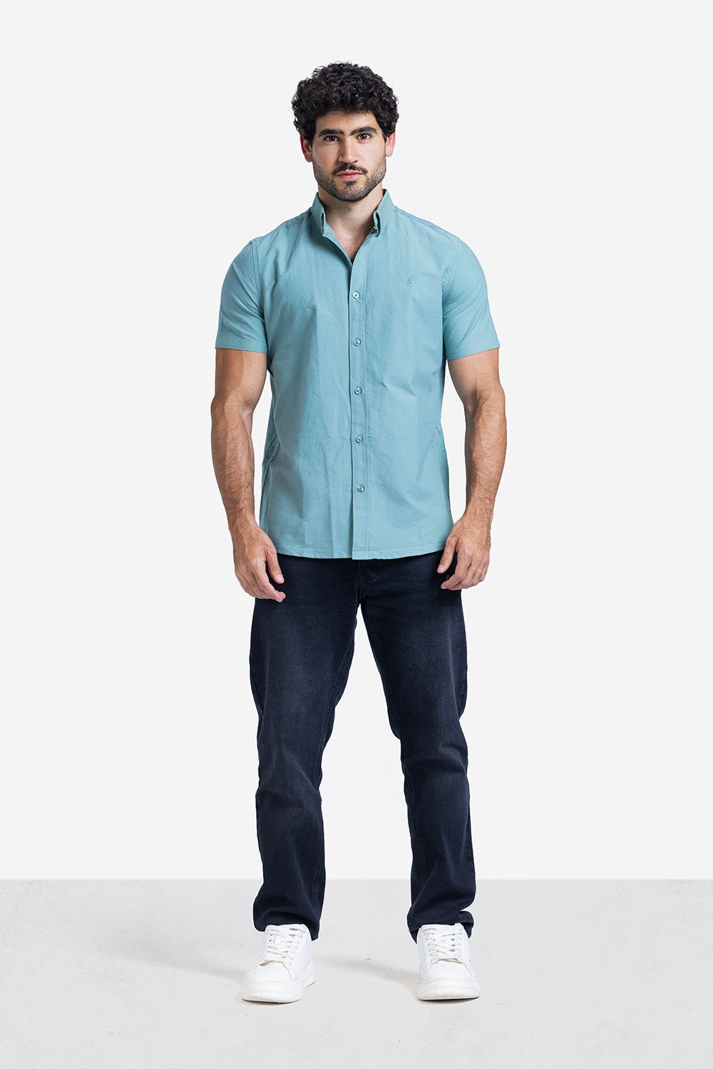 Half sleeve shirt - Men - Plain