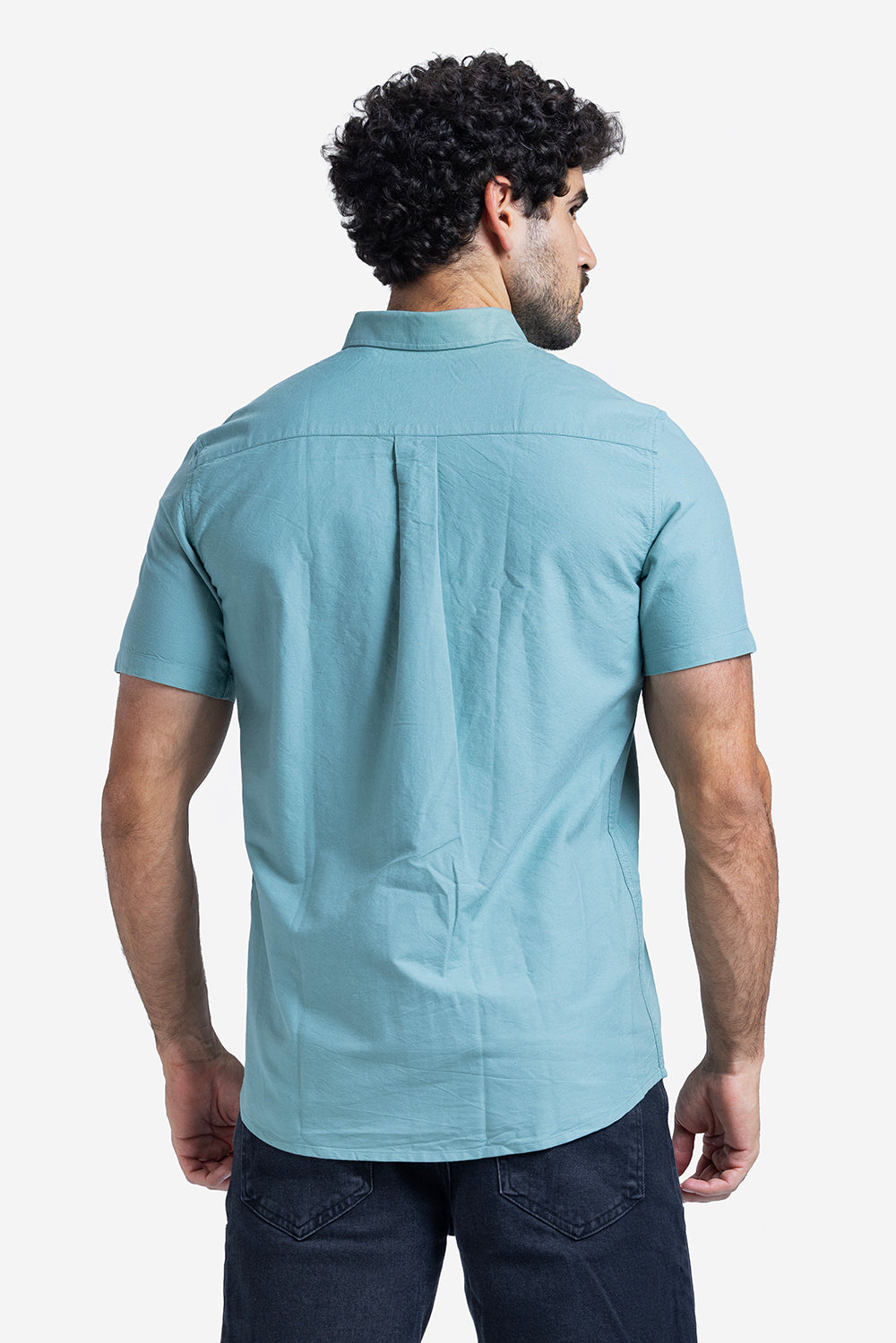 Half sleeve shirt - Men - Plain
