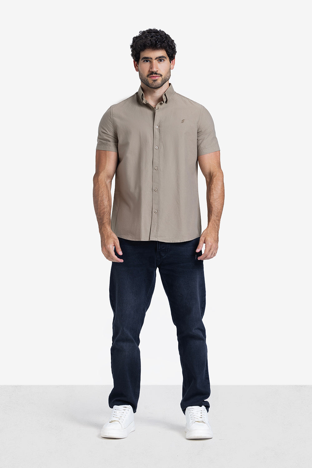 Half sleeve shirt - Men - Plain