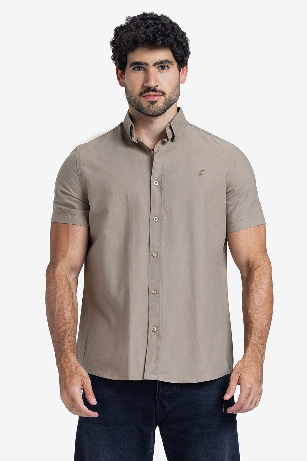 Half sleeve shirt - Men - Plain