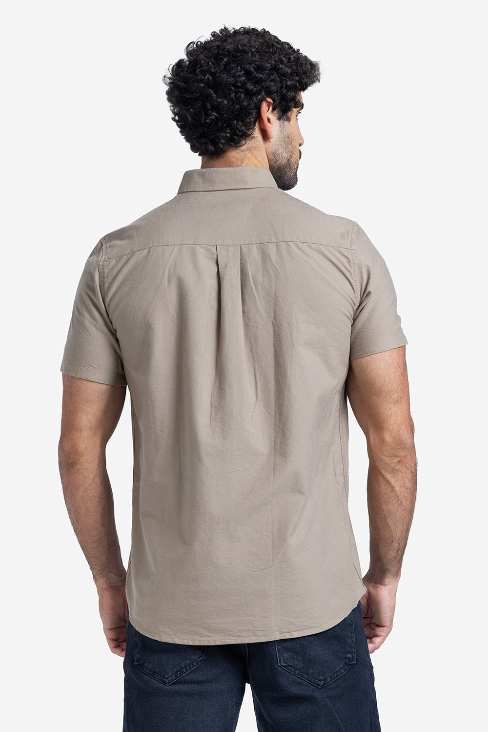 Half sleeve shirt - Men - Plain