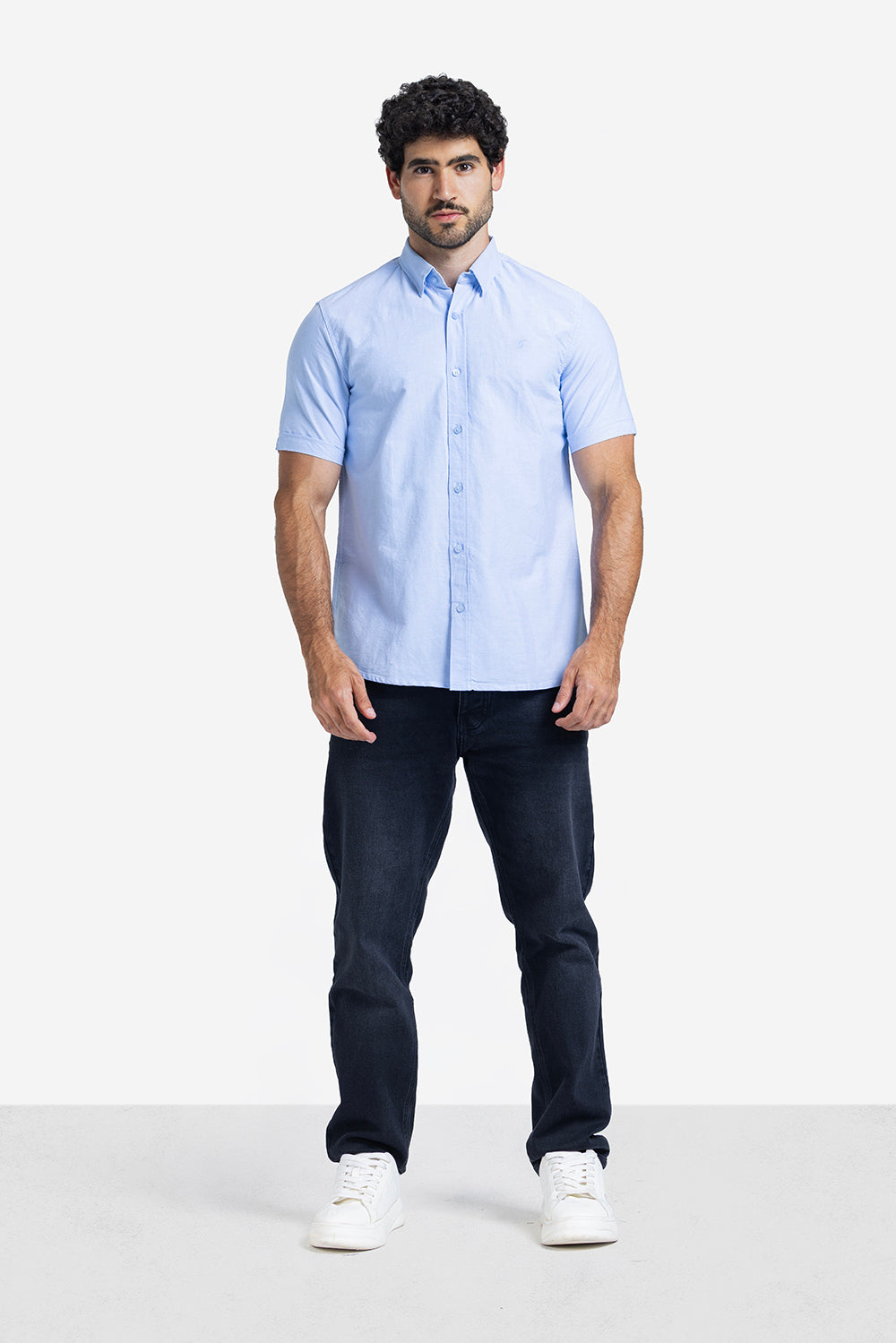 Half sleeve shirt - Men - Plain