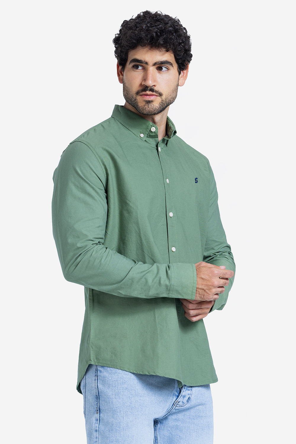 Long Sleeve Shirt - Men - Plain