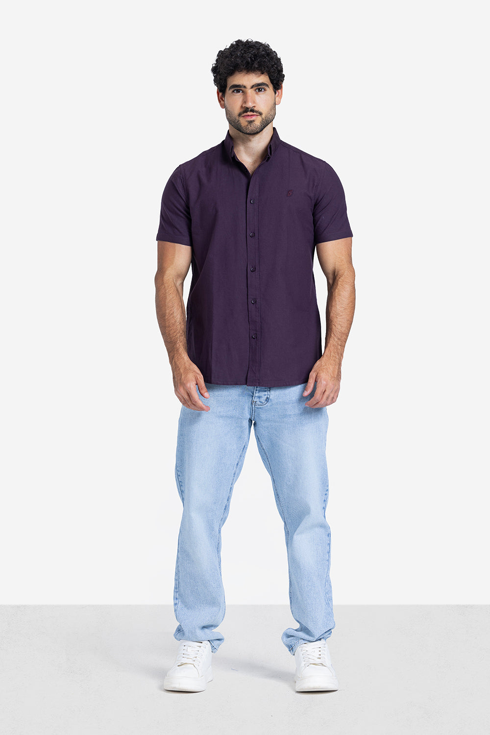 Half sleeve shirt - Men - Plain