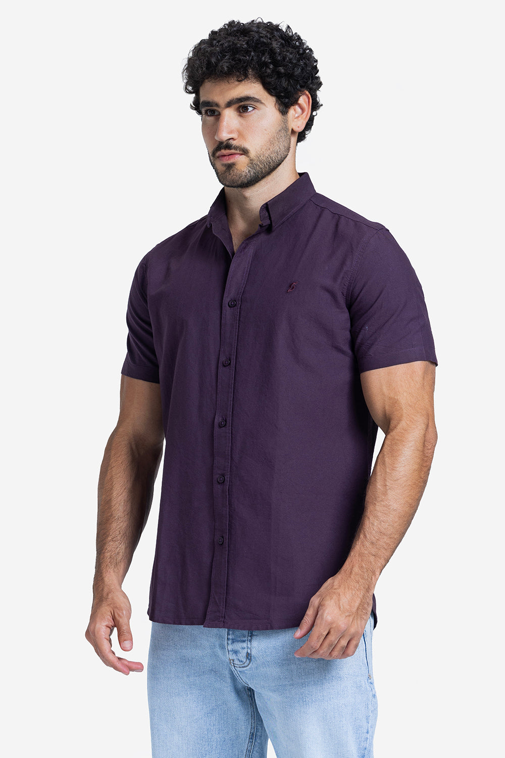 Half sleeve shirt - Men - Plain