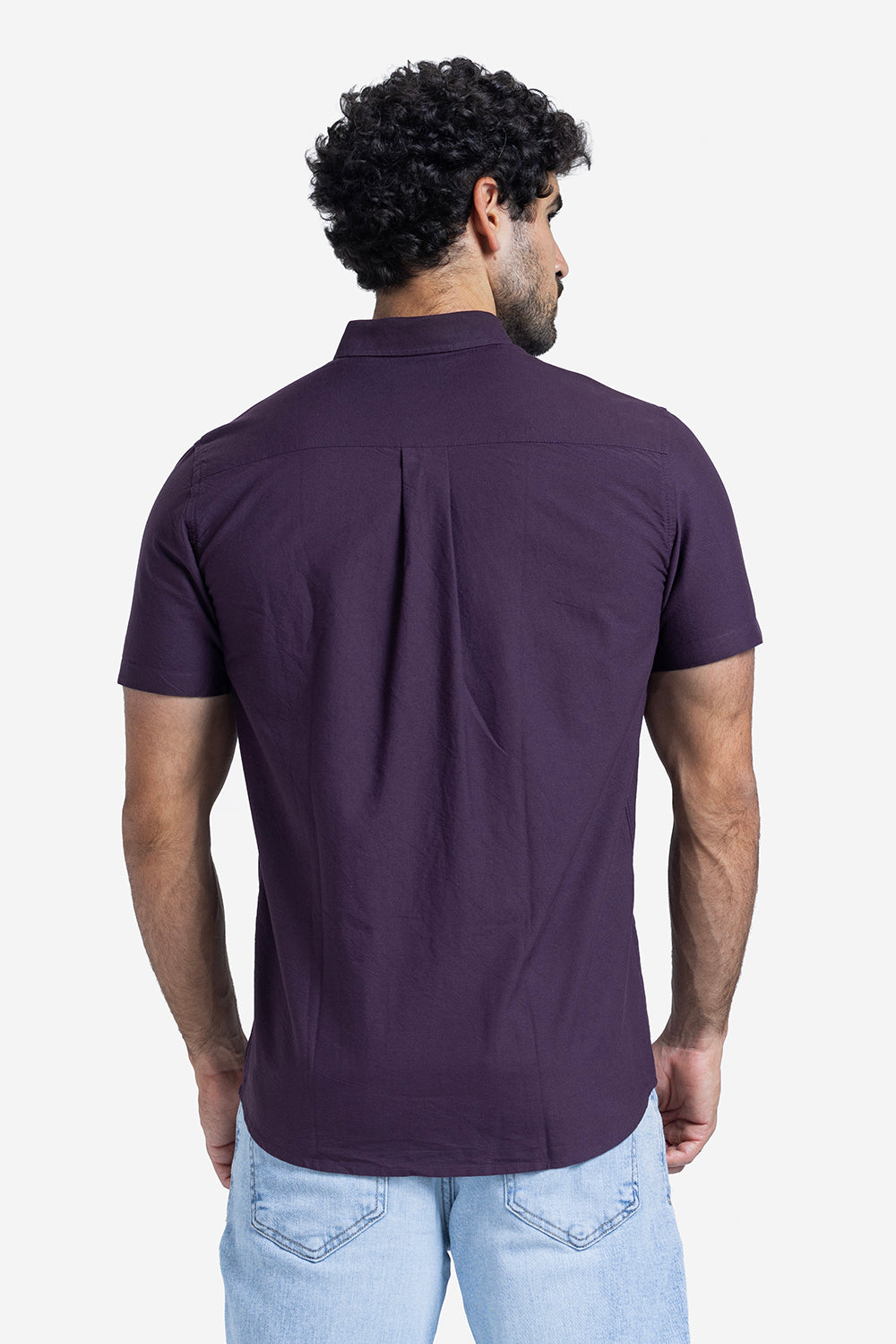 Half sleeve shirt - Men - Plain