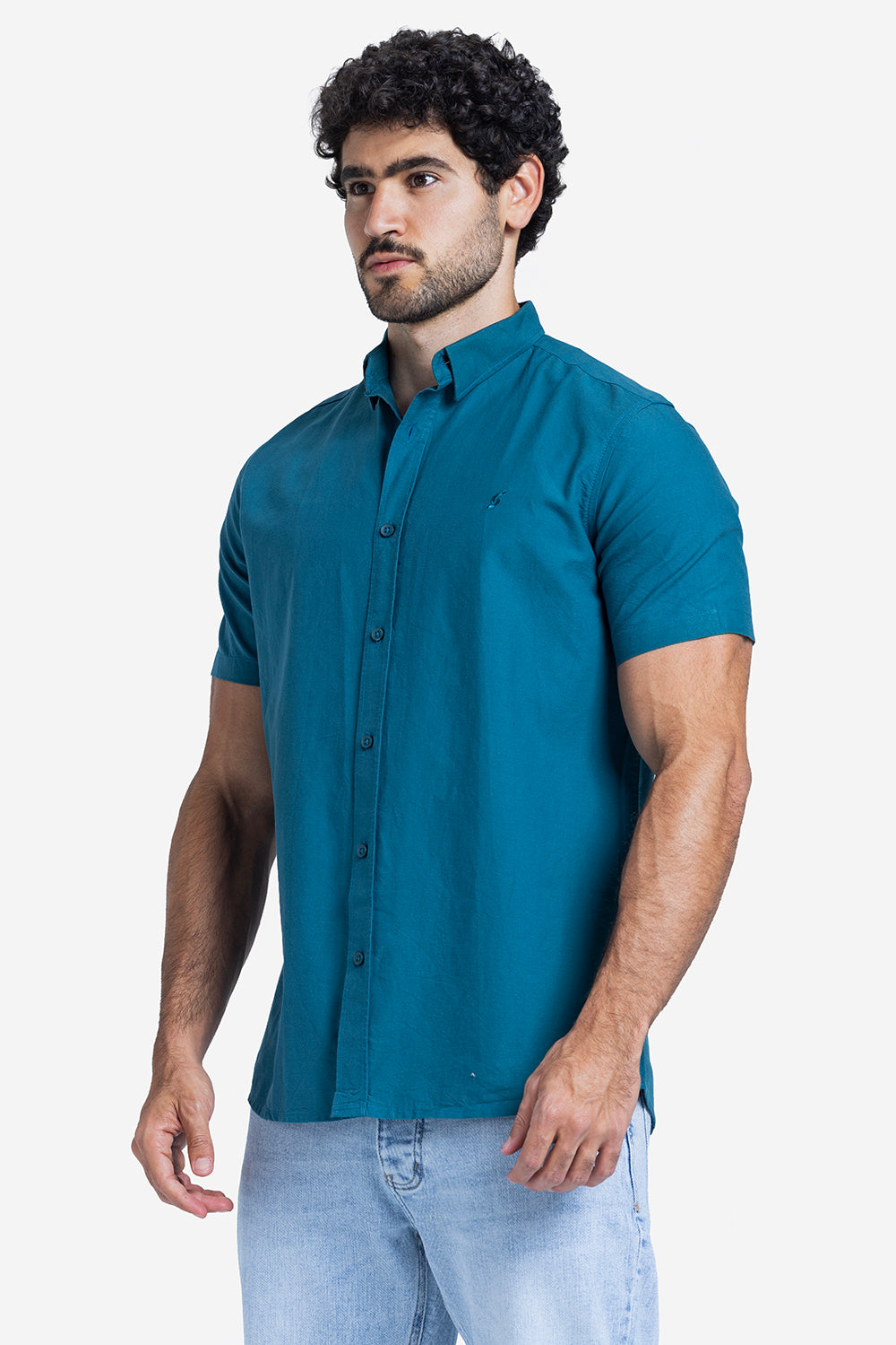 Half sleeve shirt - Men - Plain
