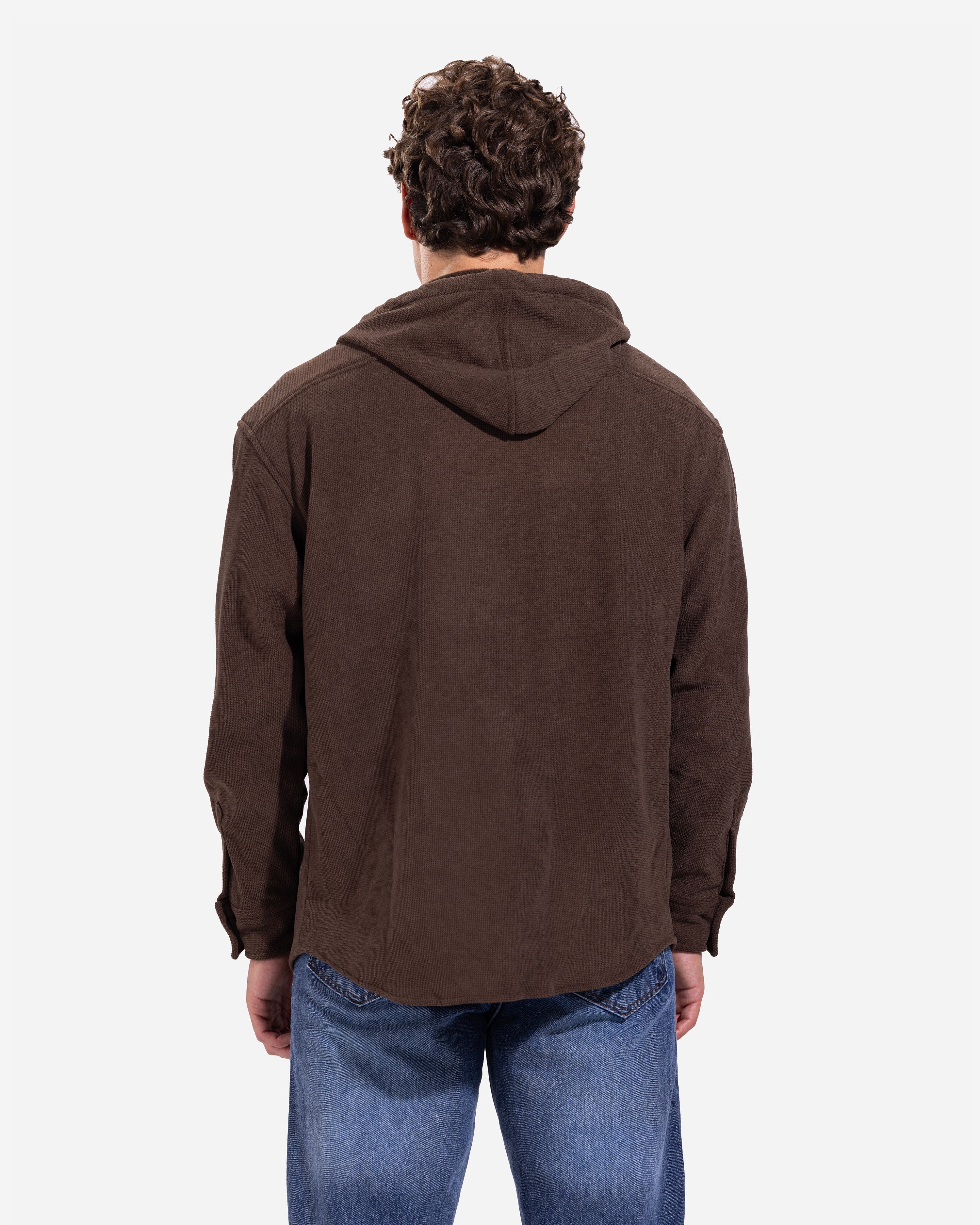 Long Sleeve Overshirt - Men - Plain