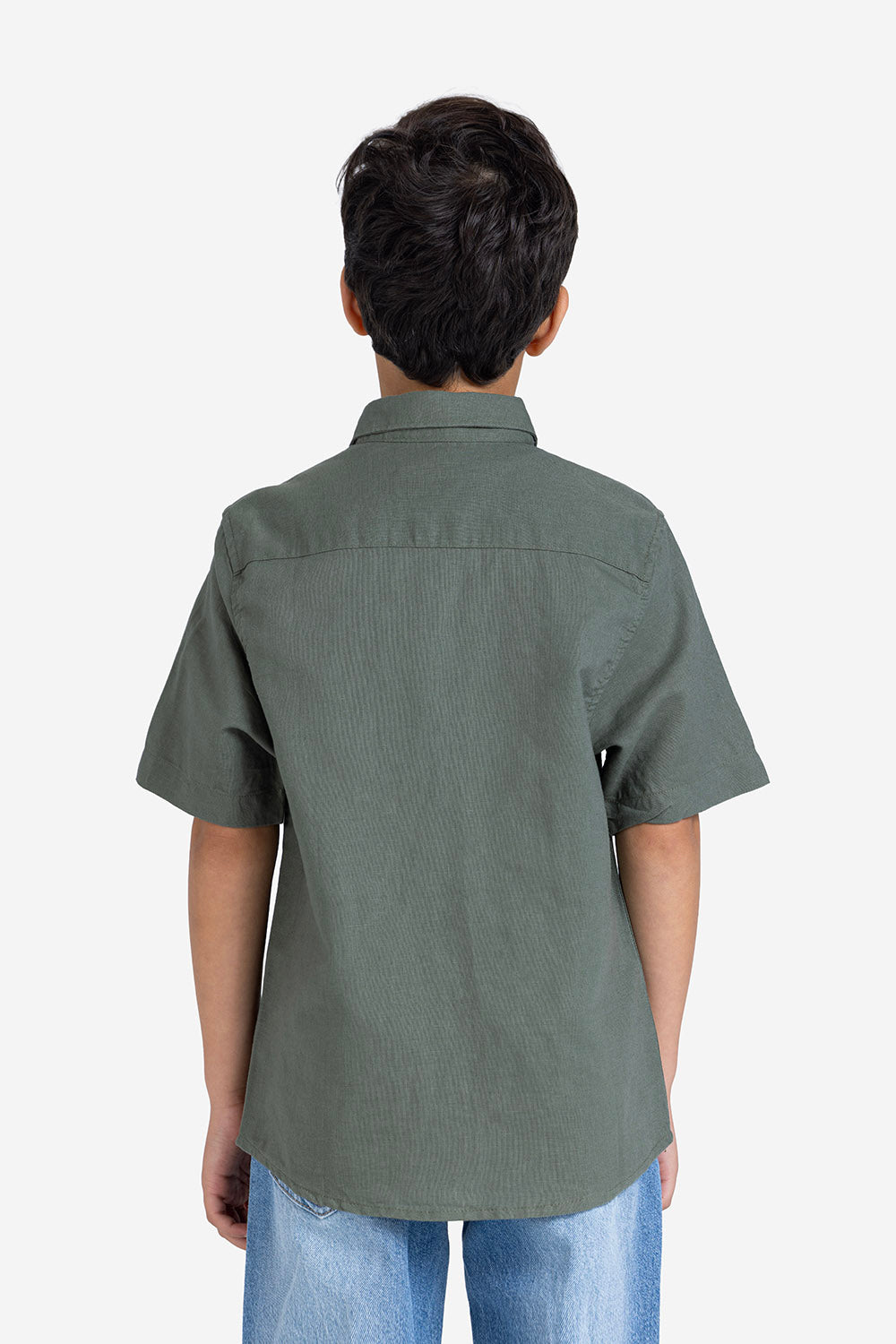 Half sleeve shirt - Boys - Plain