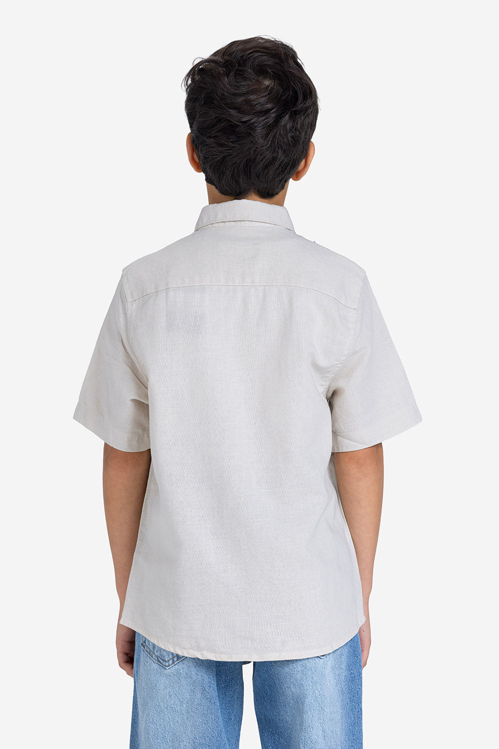 Half sleeve shirt - Boys - Plain