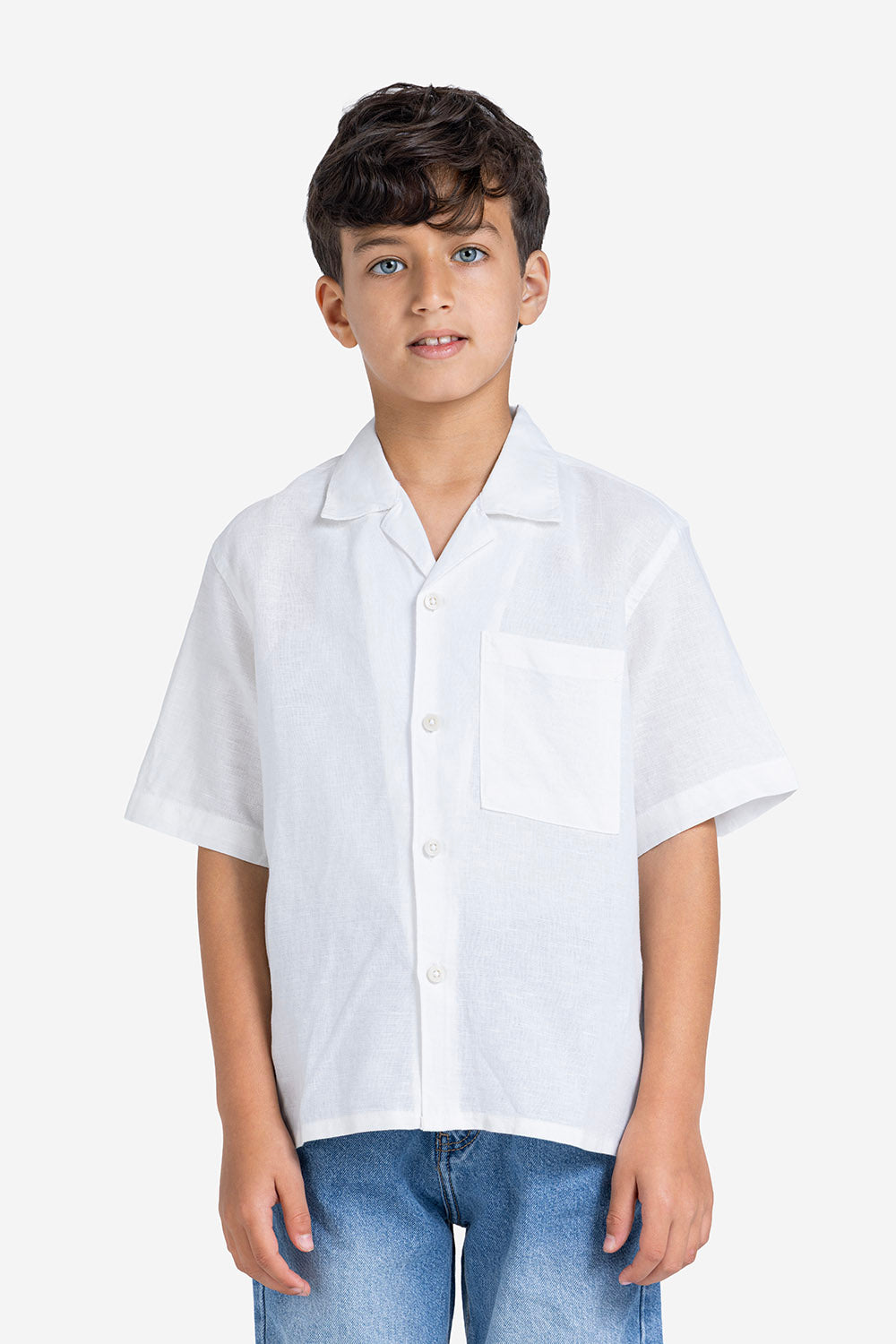 Half sleeve shirt - Boys - Plain
