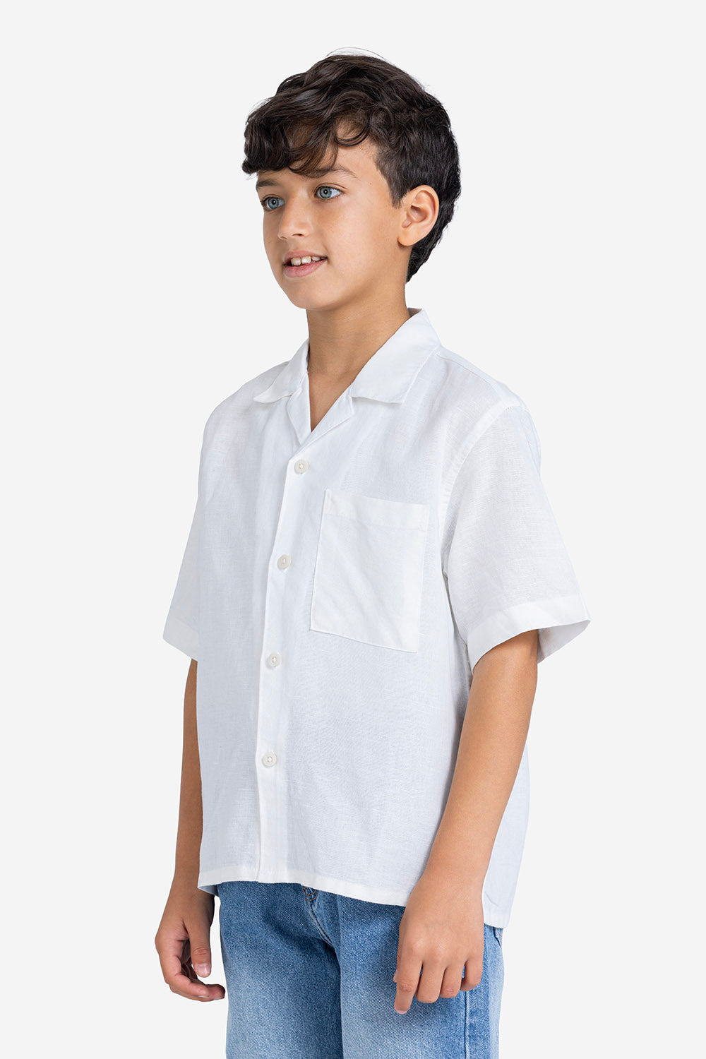 Half sleeve shirt - Boys - Plain