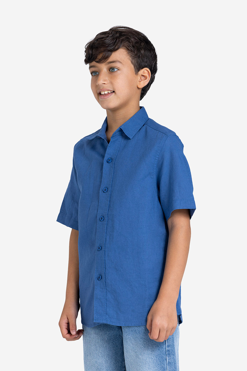 Half sleeve shirt - Boys - Plain