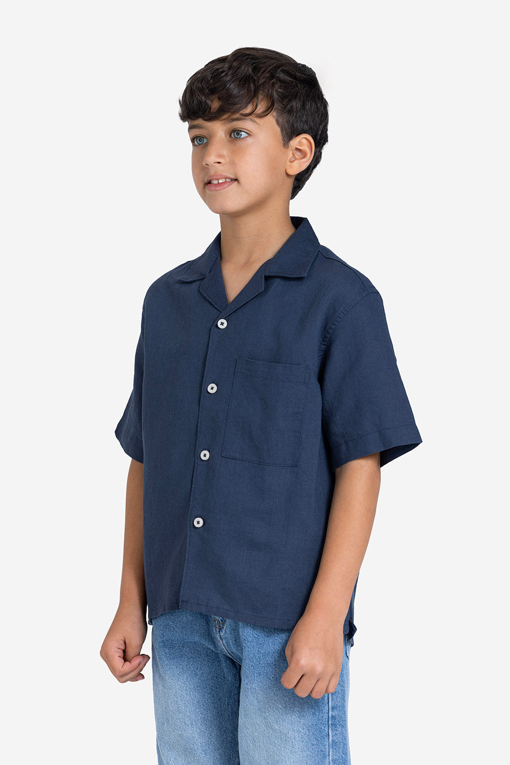 Half sleeve shirt - Boys - Plain