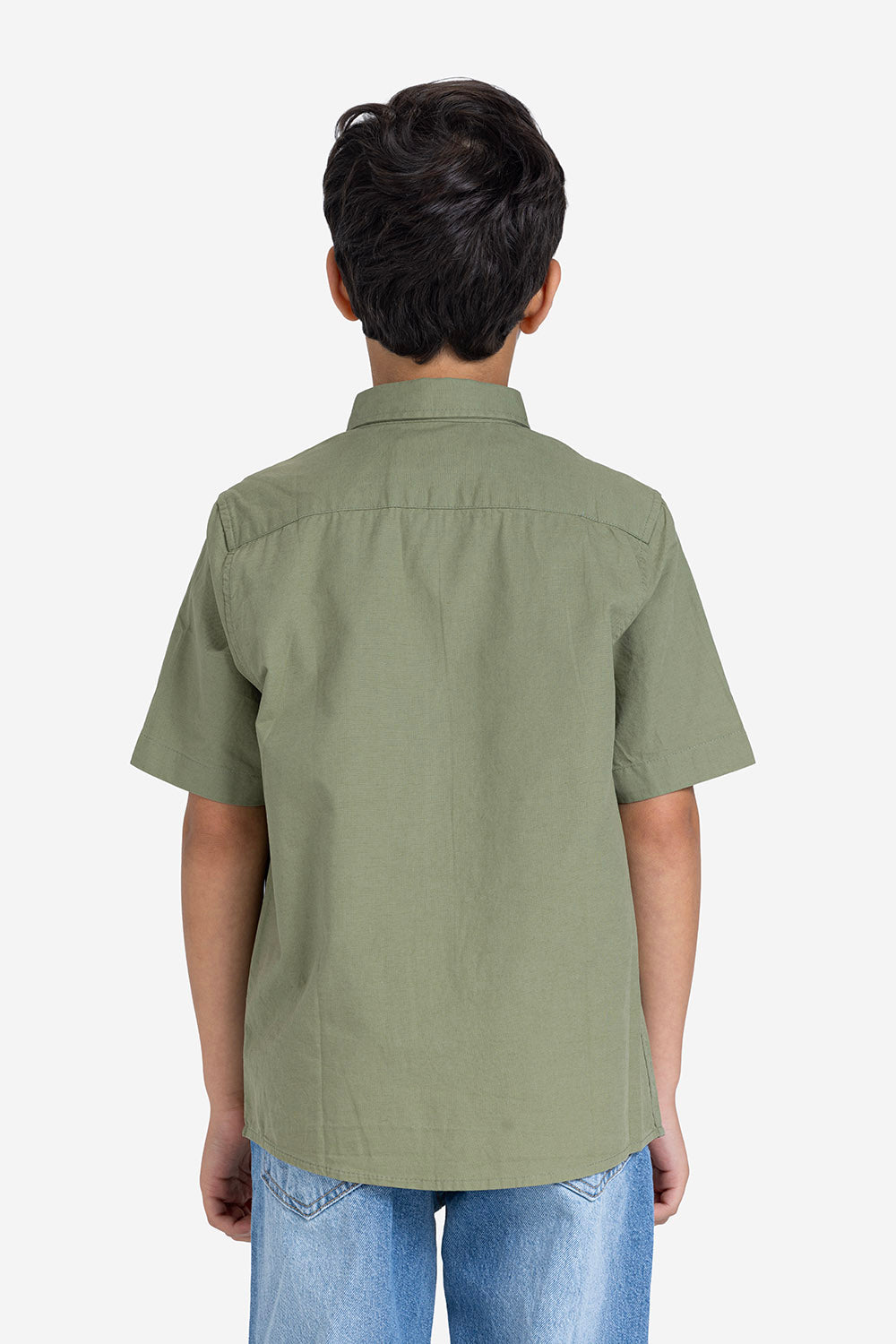 Half sleeve shirt - Boys - Plain
