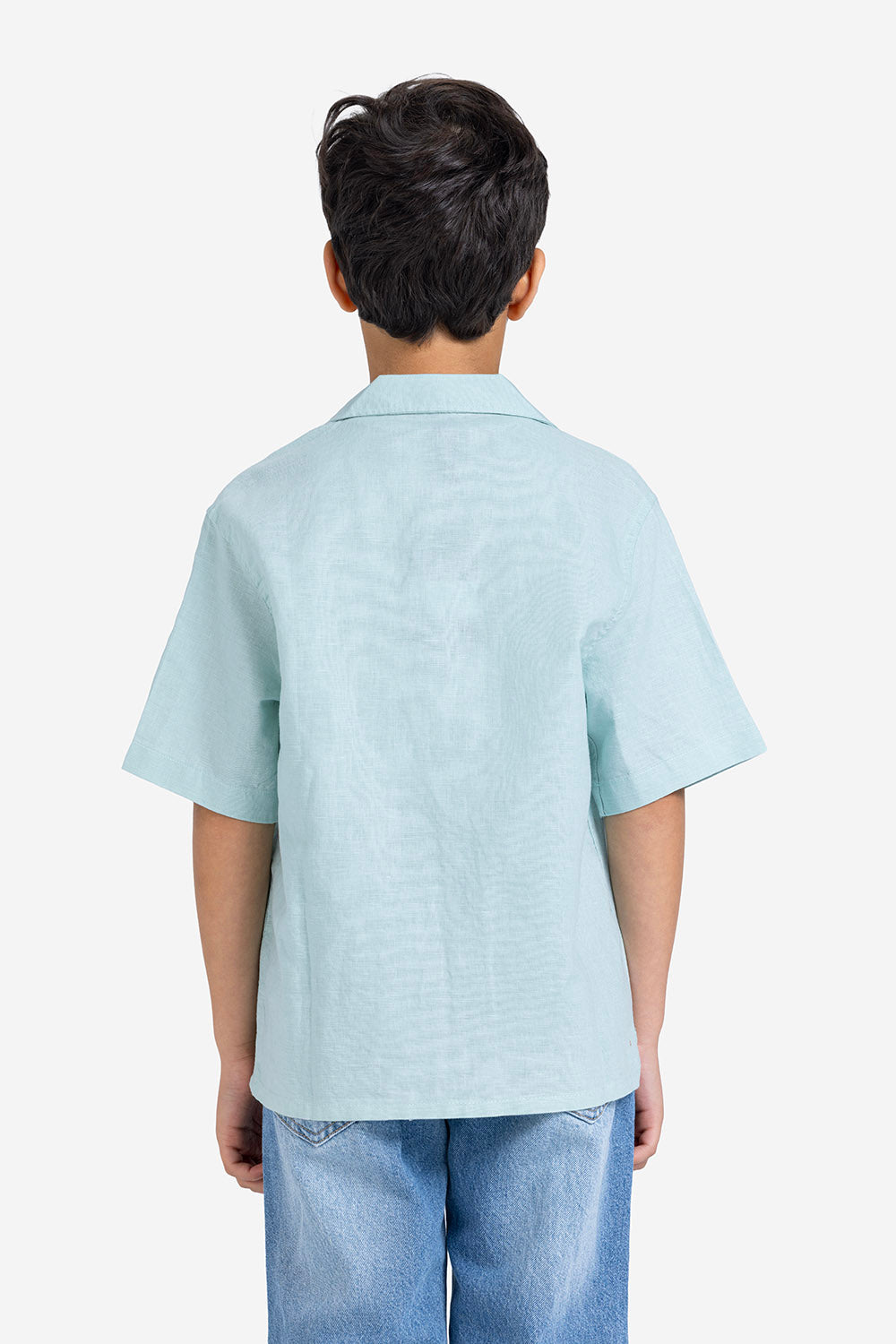 Half sleeve shirt - Boys - Plain