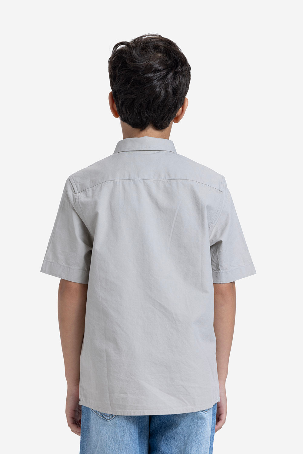Half sleeve shirt - Boys - Plain