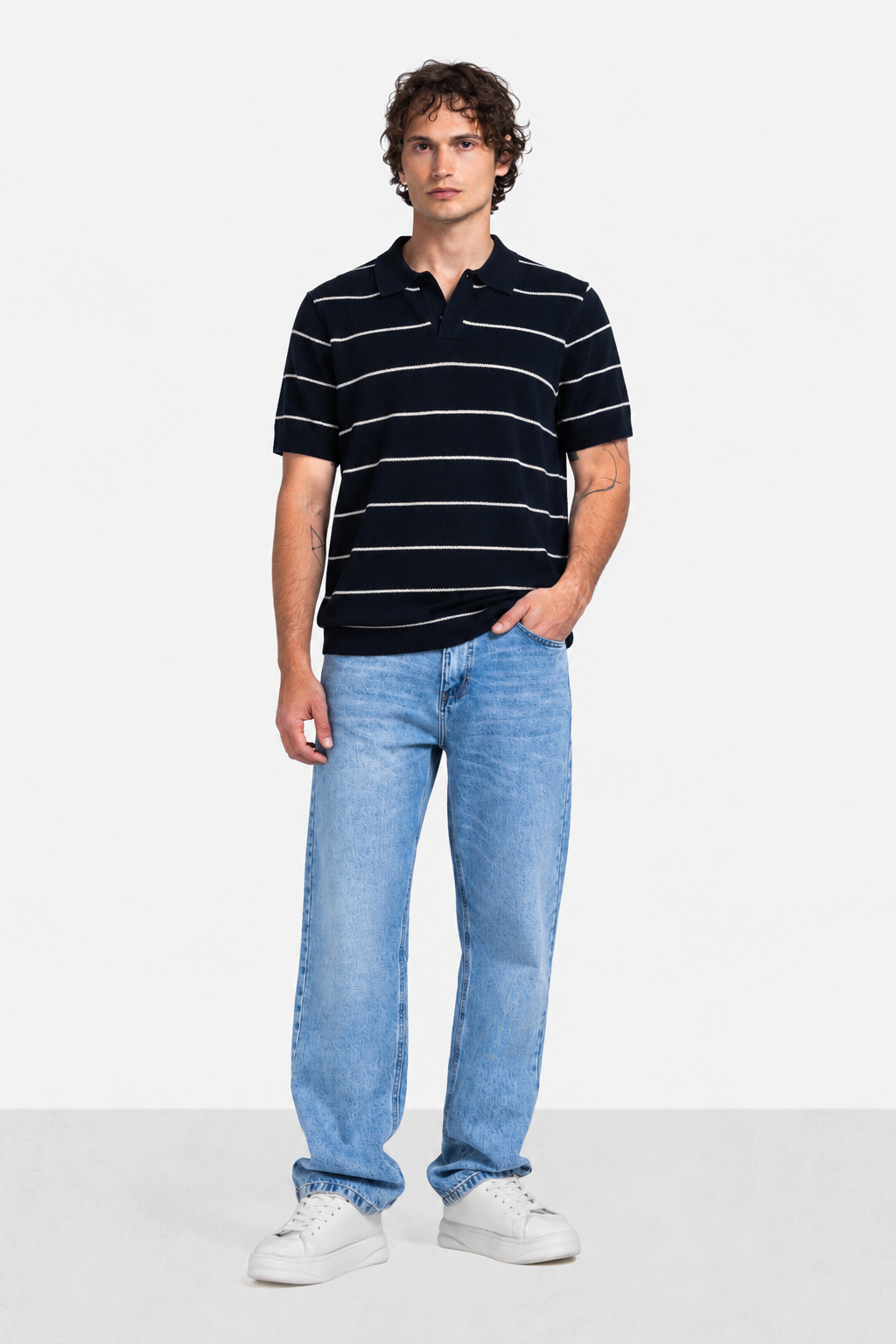 Polo T-Shirt - Men - Striped