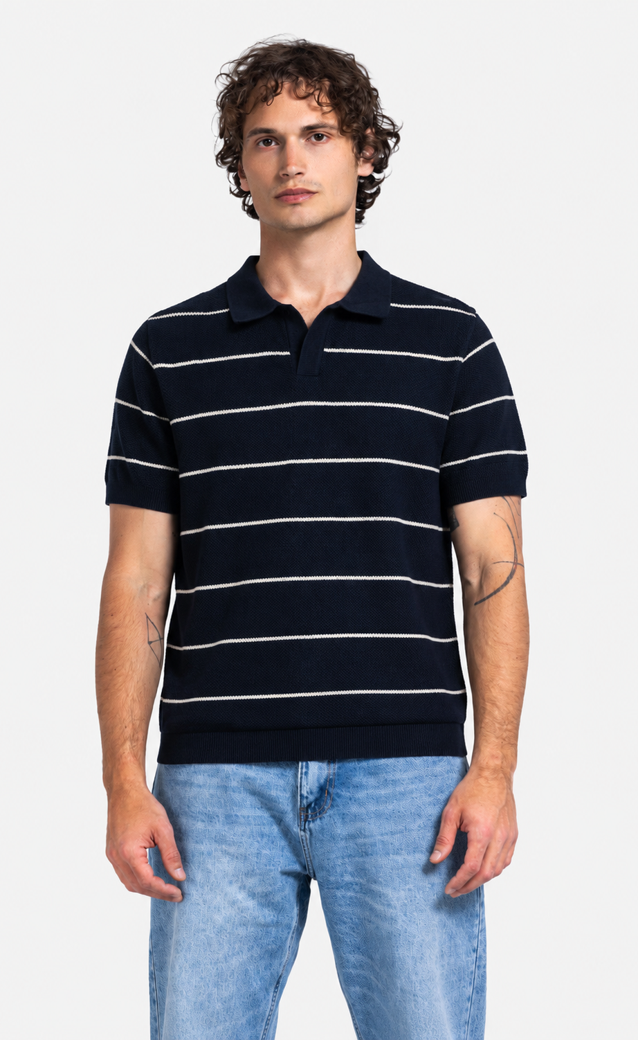 Men's Striped Short-Sleeve Polo Shirt – view 3