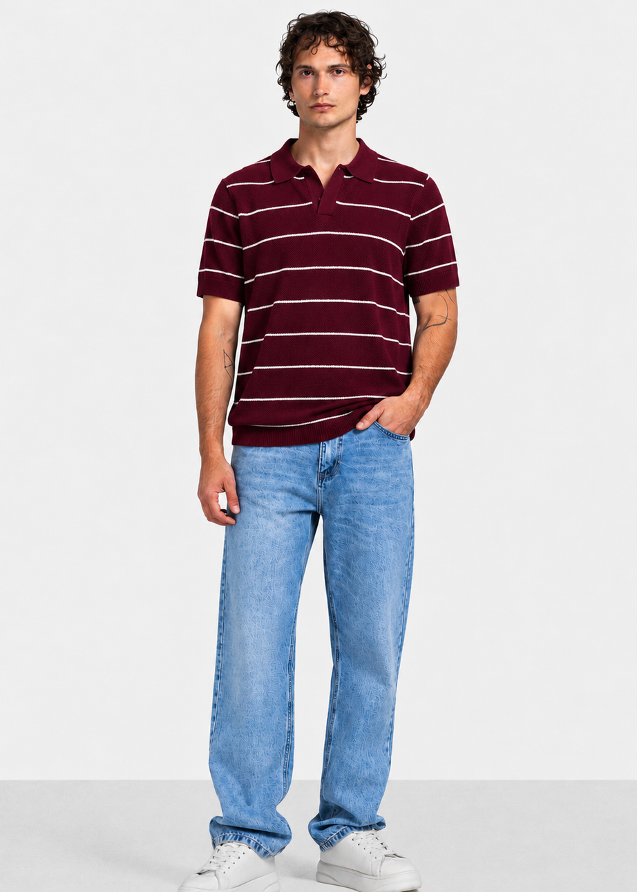 Polo T-Shirt - Men - Striped