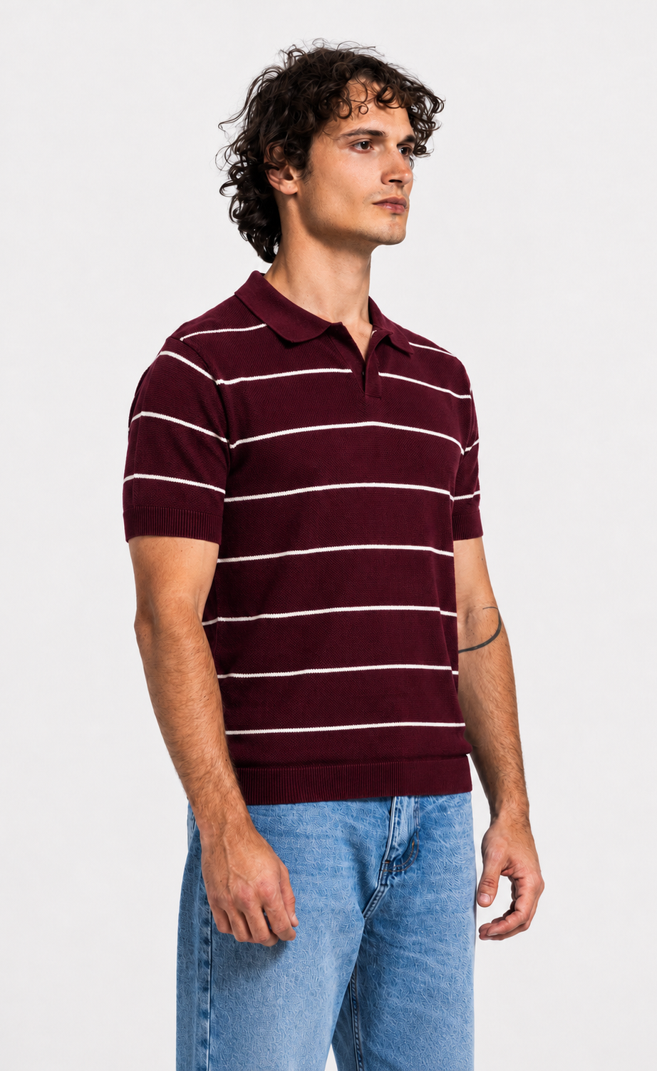 Men's Striped Short-Sleeve Polo Shirt – view 4