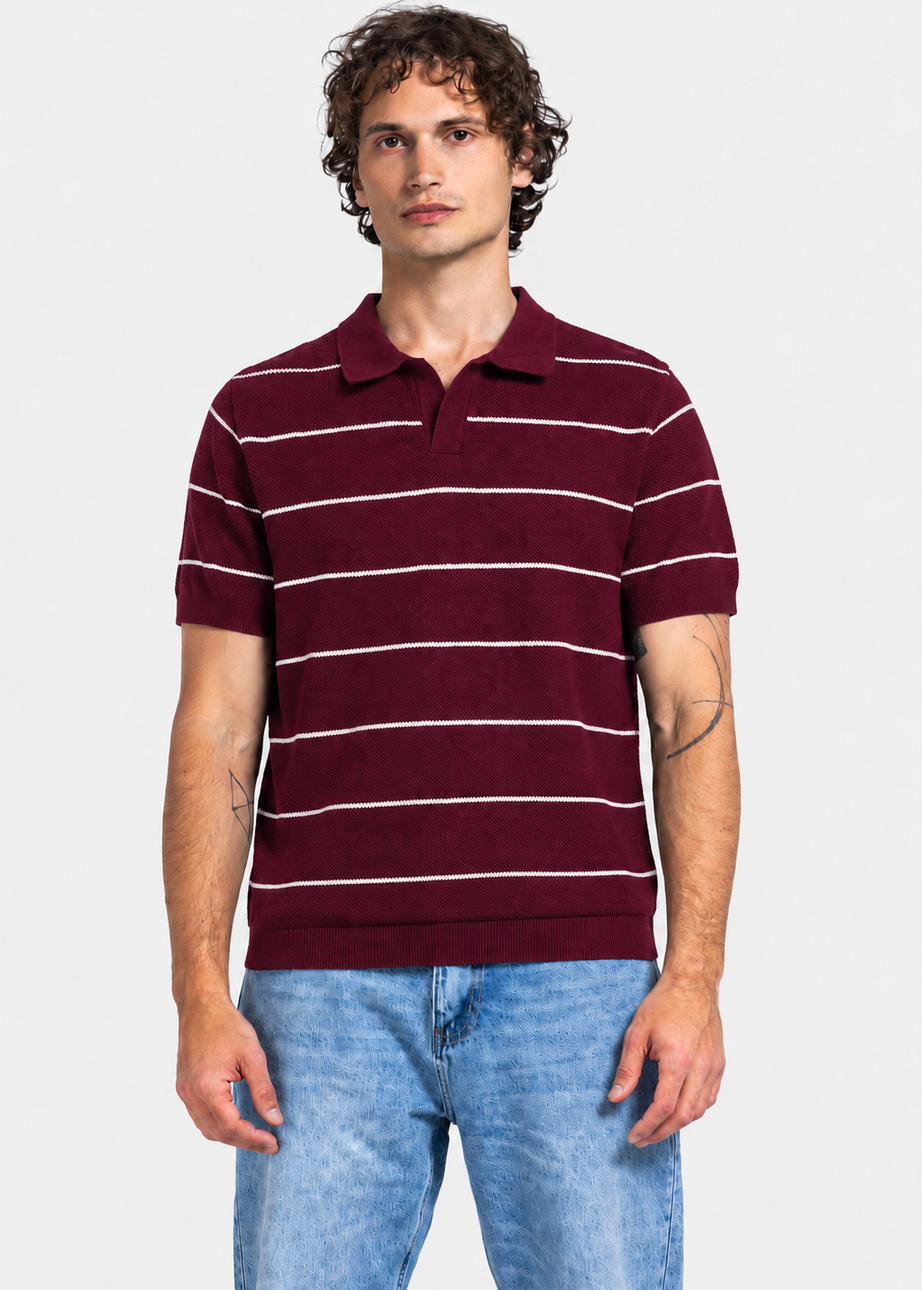 Polo T-Shirt - Men - Striped