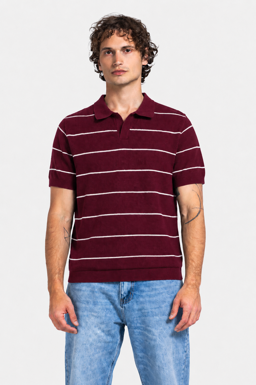 Polo T-Shirt - Men - Striped