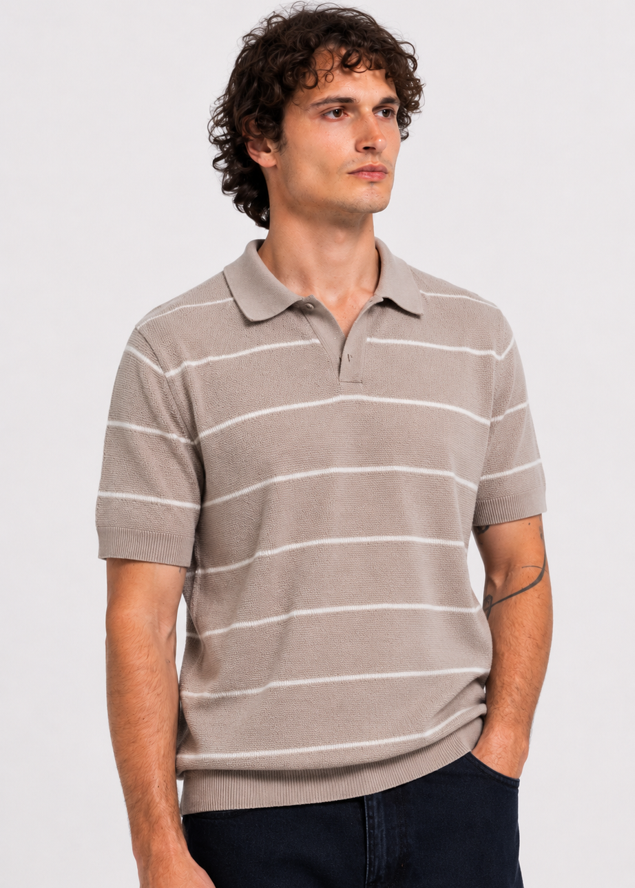 Polo T-Shirt - Men - Striped