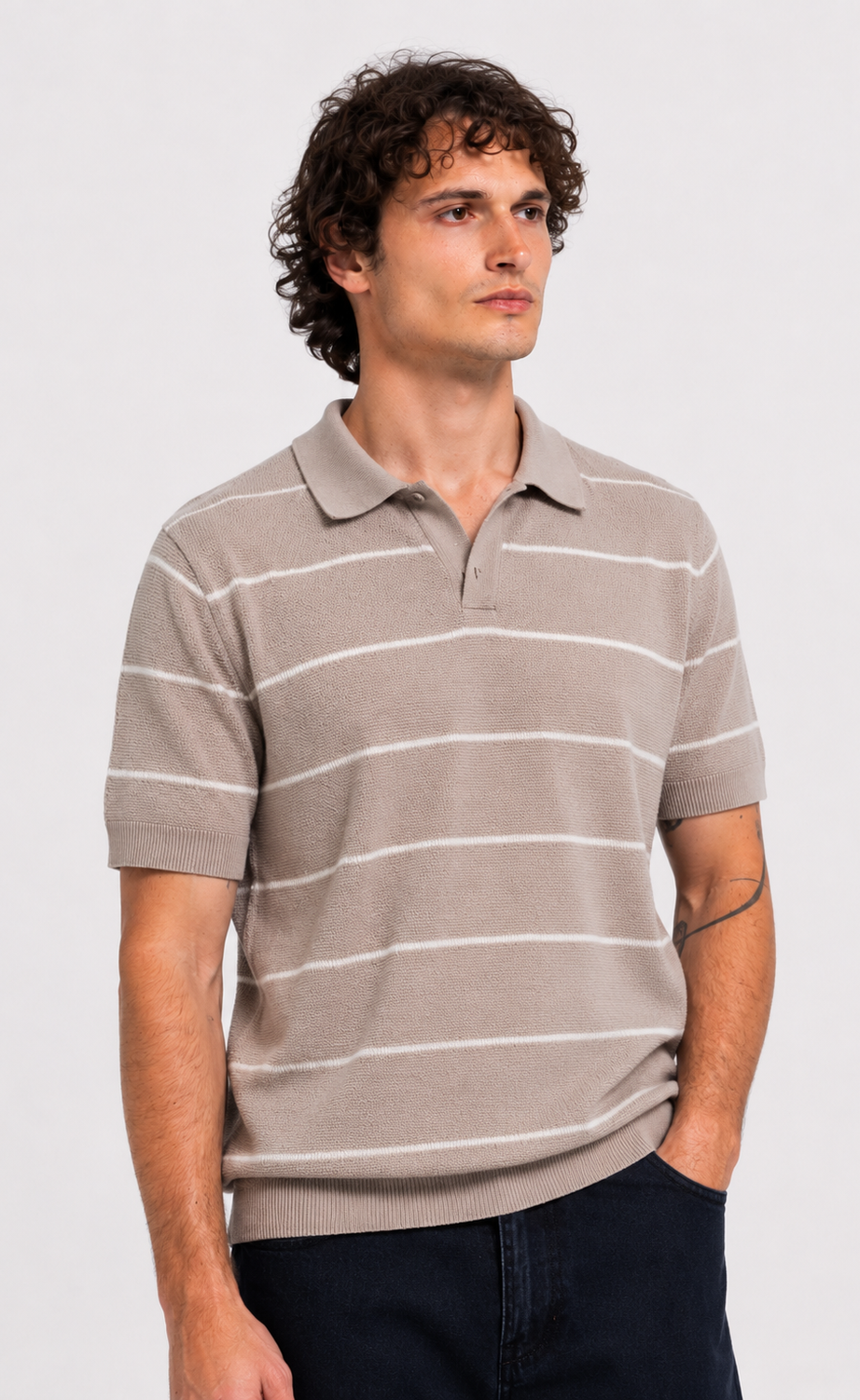 Men's Striped Short-Sleeve Polo Shirt – view 2