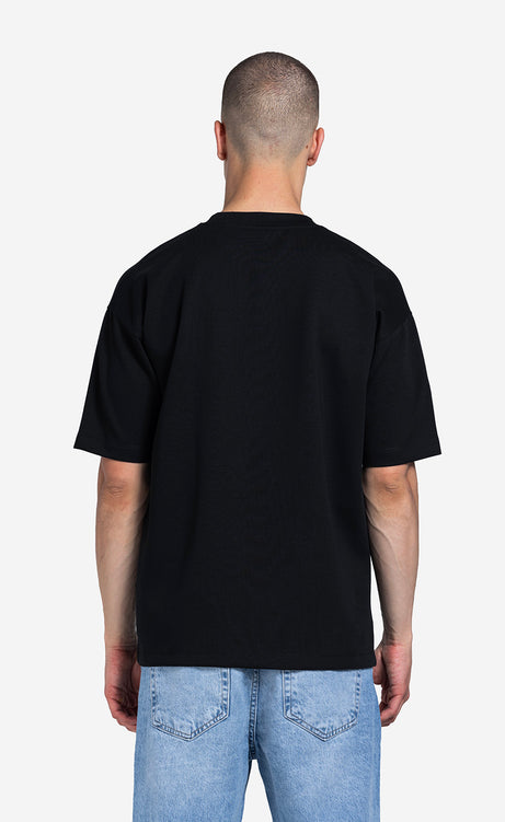 Men's Printed Crew-Neck Short-Sleeve T-Shirt - Black – view 5