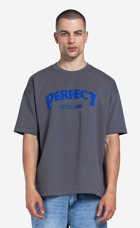 Men's Printed Crew-Neck Short-Sleeve T-Shirt - Black – view 2