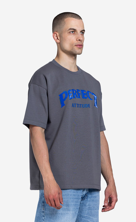 Men's Printed Crew-Neck Short-Sleeve T-Shirt - Black – view 7