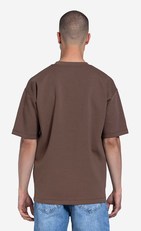 Men's Printed T-Shirt - Dark Orange, Cocoa & Mystic – view 7