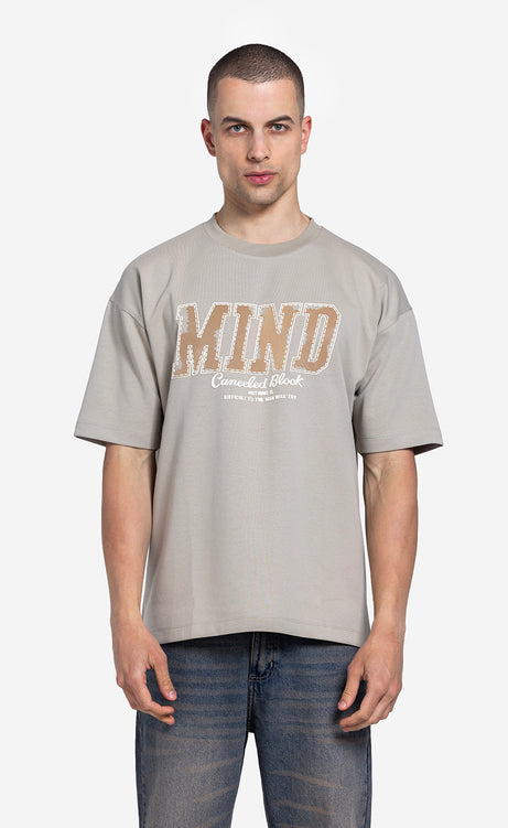 Men's Printed T-Shirt - Fossil, Cocoa & Black – view 5