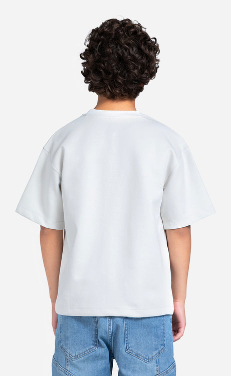 Boys' Printed T-Shirt - Silver, Orange & Cocoa – view 7
