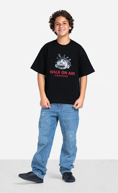Boys' Printed T-Shirt - Brick, Dusty Green & Black – view 12