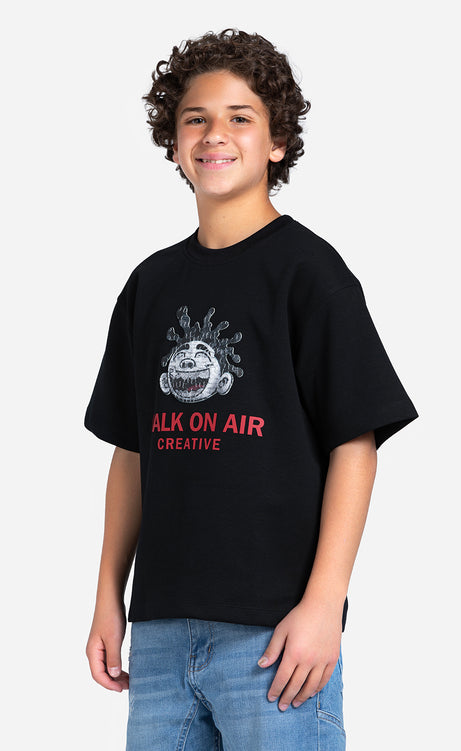 Boys' Printed T-Shirt - Brick, Dusty Green & Black – view 10