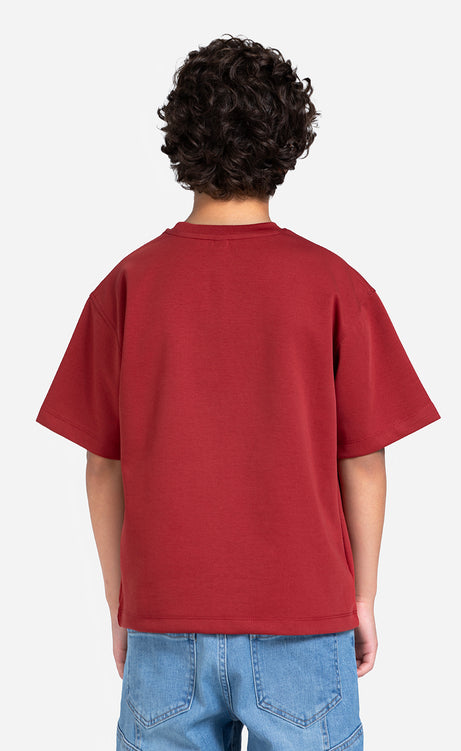 Boys' Printed T-Shirt - Brick, Dusty Green & Black – view 5