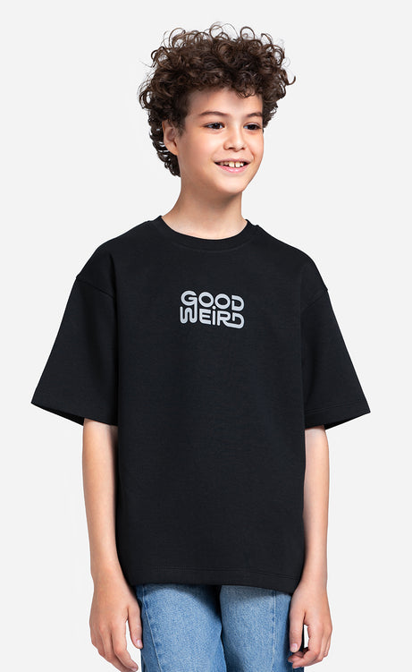 Boys' Printed T-Shirt - Orange, Silver & Black – view 10