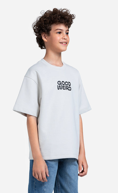 Boys' Printed T-Shirt - Orange, Silver & Black – view 6