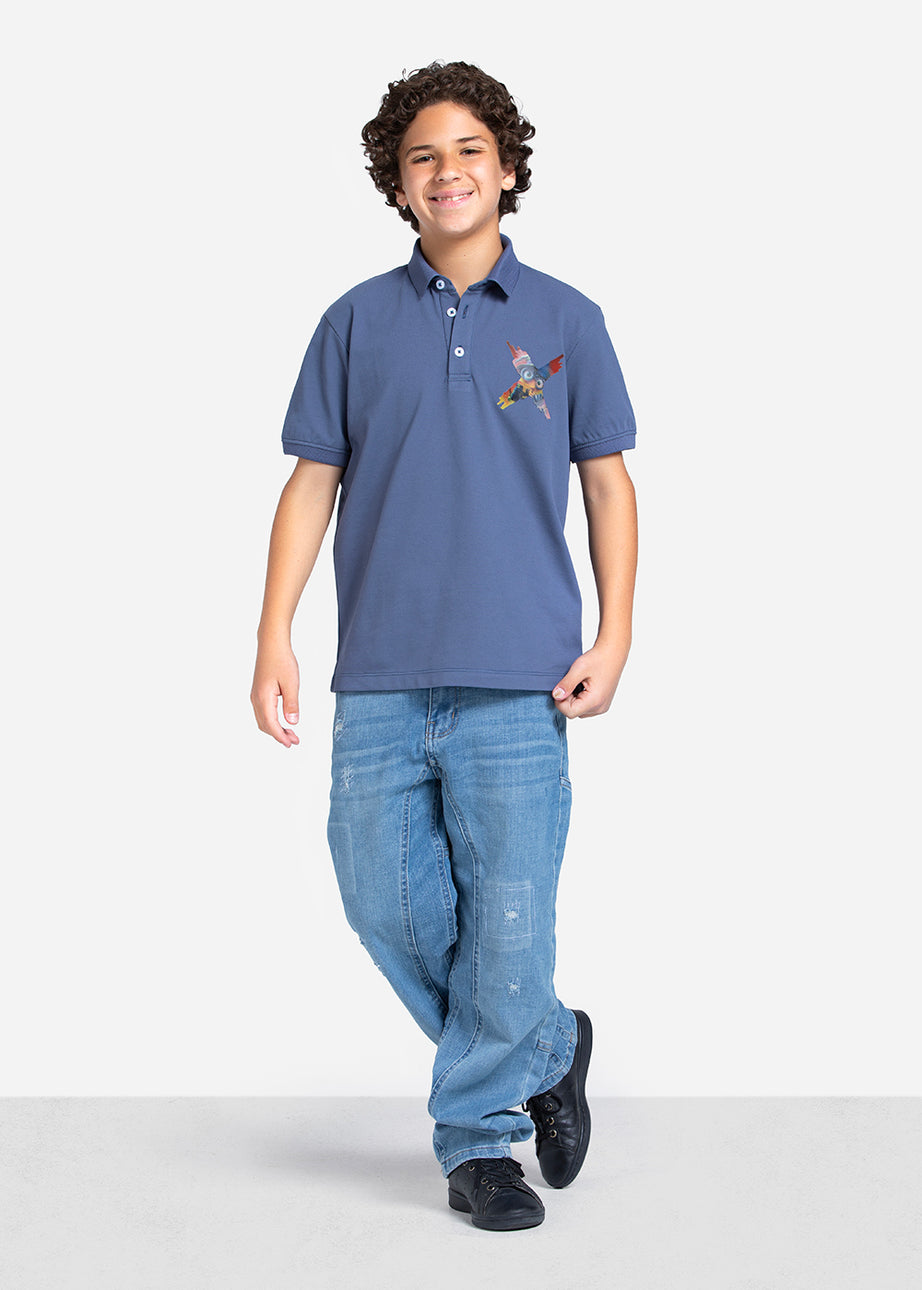 Polo T-shirt - Boys - Printed