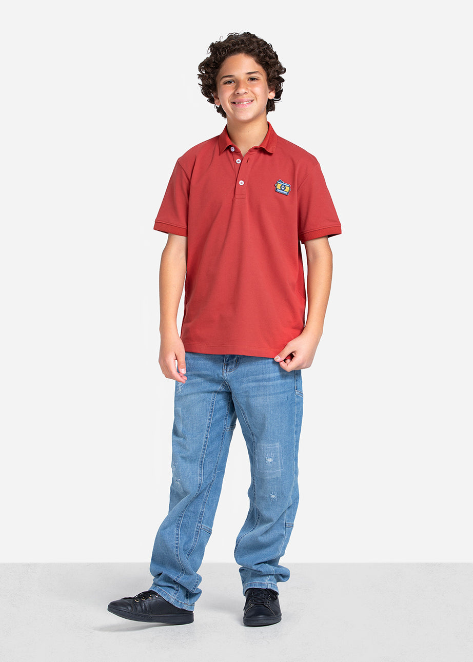 Polo T-shirt - Boys - Printed