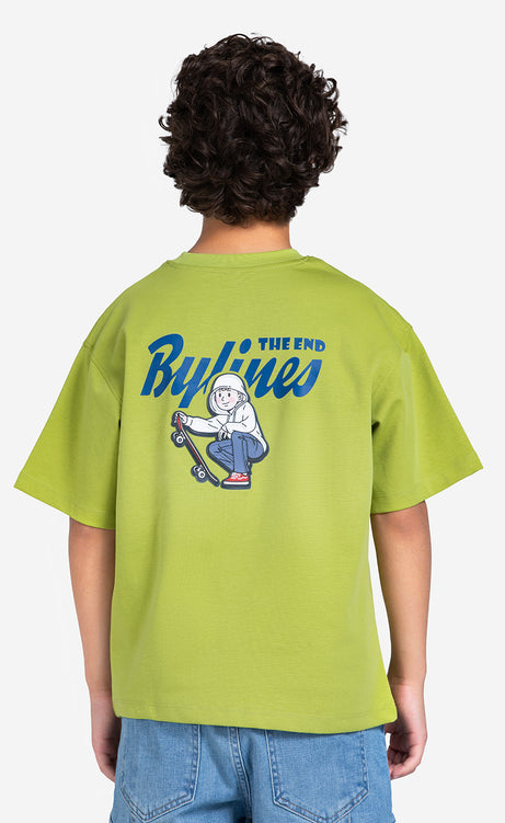 Boys' Printed T-Shirt - Dark Apple, Mystic & Light Gray – view 10