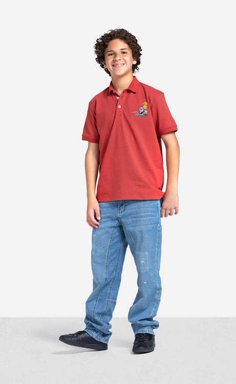 Boys' Printed Polo Shirt – view 12
