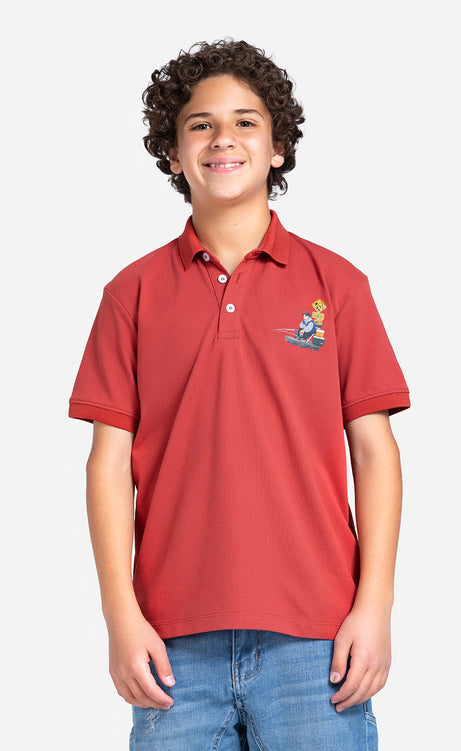Boys' Printed Polo Shirt – view 9