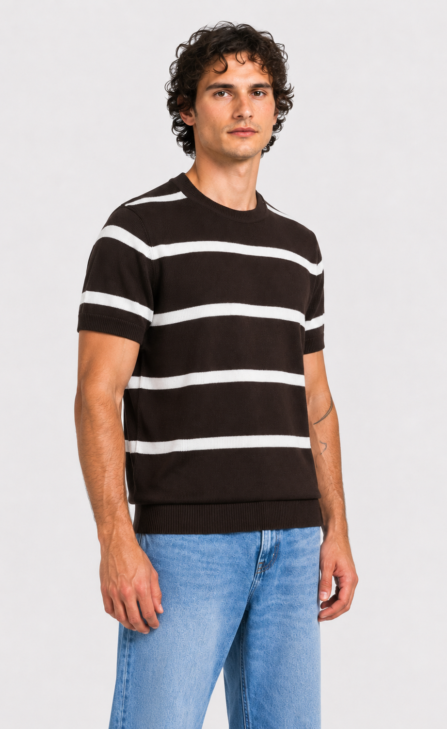 Men's Striped Crew-Neck Short-Sleeve T-Shirt – view 3