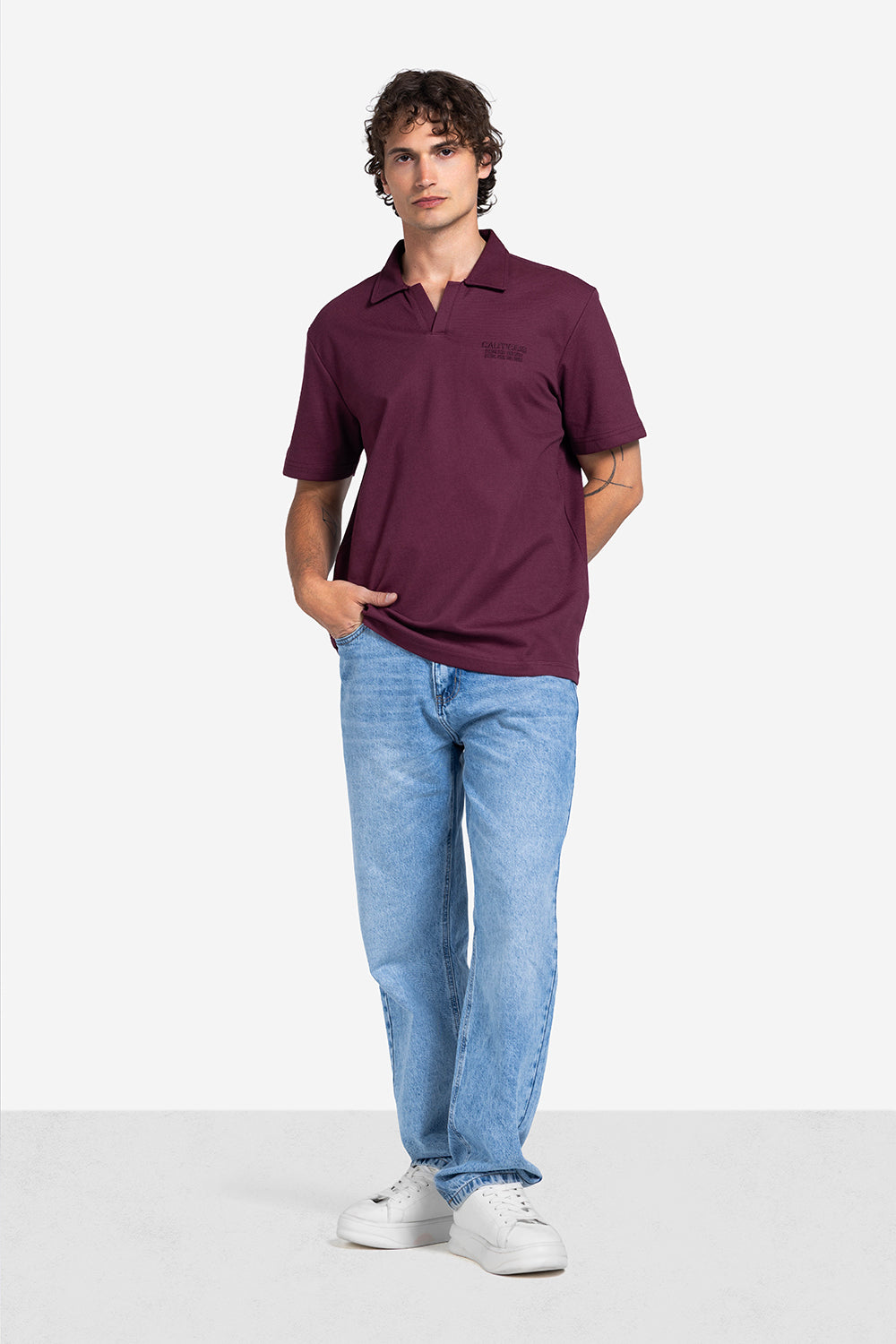 Polo T-shirt - Men - Plain